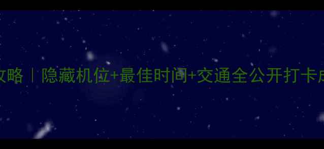 图片 🔥杜甫江阁看烟花攻略｜隐藏机位+最佳时间+交通全公开打卡成都新晋网红地标！