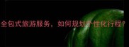 旅游集团有限公司一站式全包式旅游服务如何规划个性化行程高端定制游推荐与省钱攻略